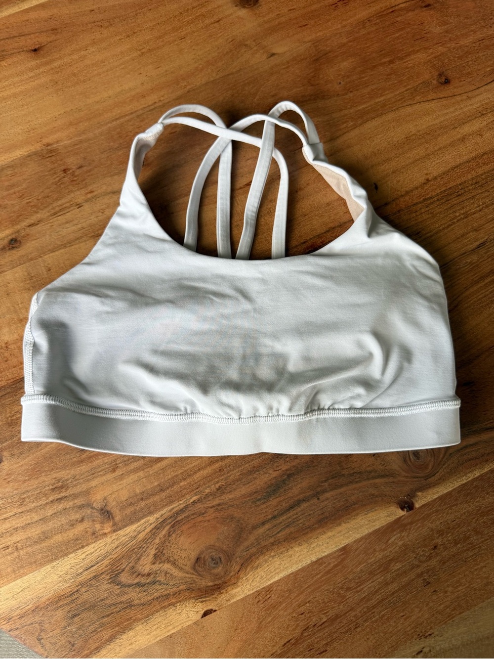 lululemon athletica White Strappy Back Sports Bra